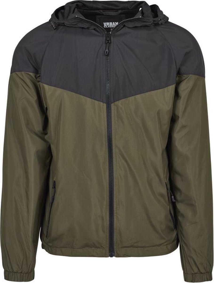 Urban Classics Boys 2Tone Tech Windrunner Kinder Jacket Kids 122 Zwart