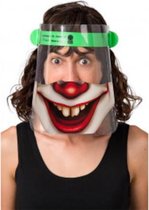 Carnival Toys Gezichtsmasker Horror Clown Transparant/rood