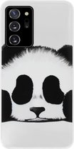 ADEL Siliconen Back Cover Softcase Hoesje Geschikt voor Samsung Galaxy Note 20 - Panda