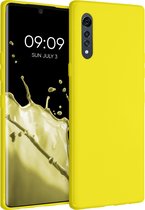 kwmobile telefoonhoesje voor LG Velvet - Hoesje voor smartphone - Back cover in levendig geel