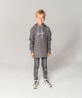 SEA'SONS - Hoodie Jongens/Meisjes - Kleurveranderend - Tie-Dye - Grijs/Wit - Maat 128