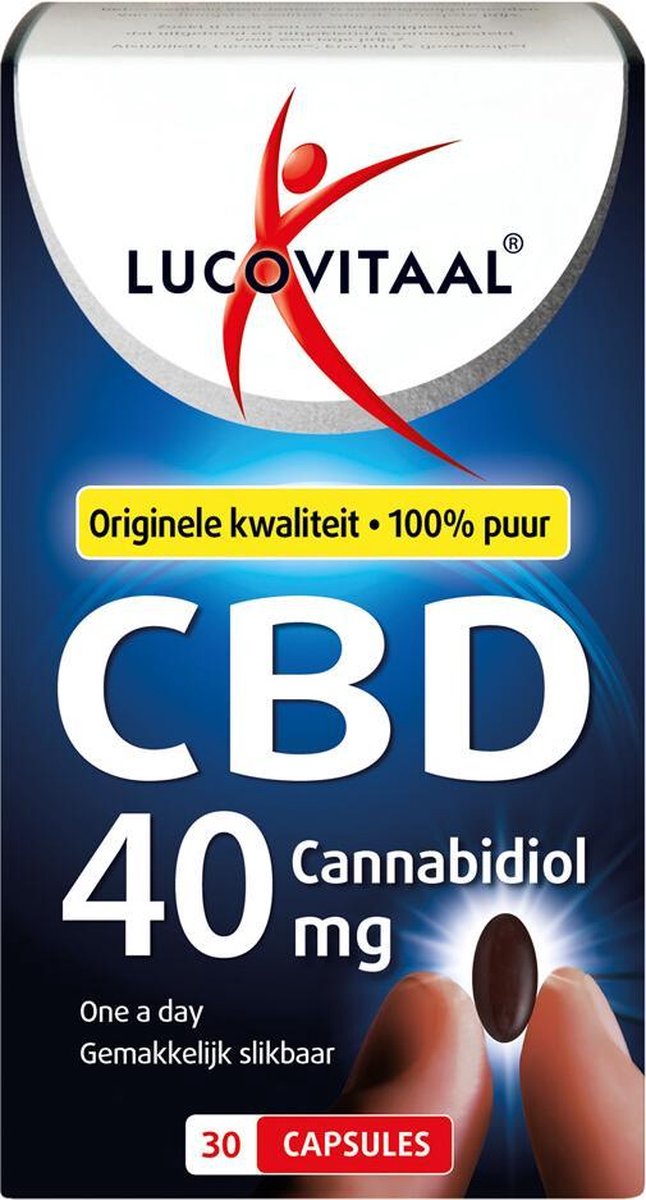Lucovitaal Voedingssupplementen CBD 40mg Cannabidiol Capsules 30Capsules 30Gélules