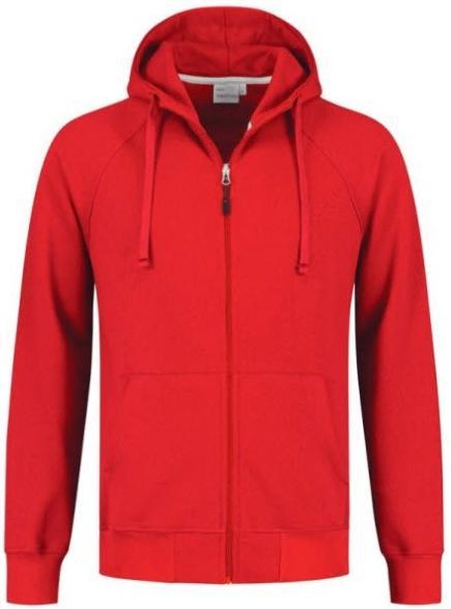 Santino Reno Hooded sweater lange mouwen +Rits - Rood - M