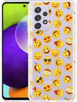 Hoesje Geschikt voor Samsung Galaxy A52s Emoji