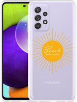Hoesje Geschikt voor Samsung Galaxy A52s Beach Please