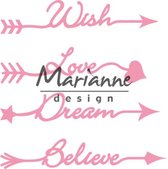 Marianne Design Collectable Arrow sentiments COL1458 14x17 centimeter