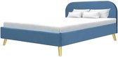 Scandinavisch volwassen bed - Blue Velvet - Inclusief boxspring - 140 x 190 cm - SVEA