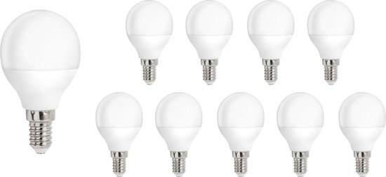 PACK AVANTAGE 10 PIÈCES - LAMPE LED E14 - 1W REMPLACE 10W - 3000K LUMIÈRE  BLANCHE CHAUDE | bol.com