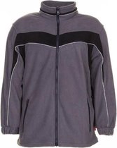 Planam Fleecejack Plaline (2560) - Donkergrijs | Zwart - XS