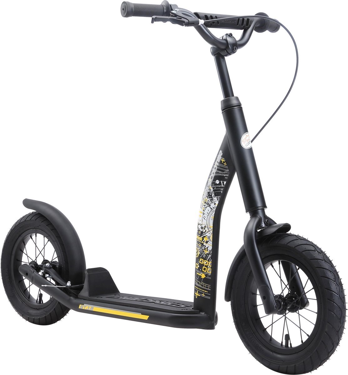 Bikestar Autoped New Gen Sport 12 Inch Zwart
