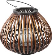 Non-branded Windlicht Omara 36 X 36 X 30 Cm Hout Bruin