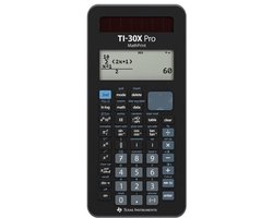 Texas Instruments TI-30X Pro MathPrint CAS calculator Black Display (digits): 16 battery-powered, solar-powered