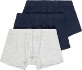 Name it jongens boxershort 3-pak - Grey Melange  - 140
