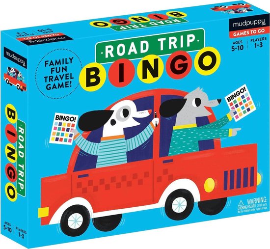 Mudpuppy Guessing Game - Road Trip Bingo