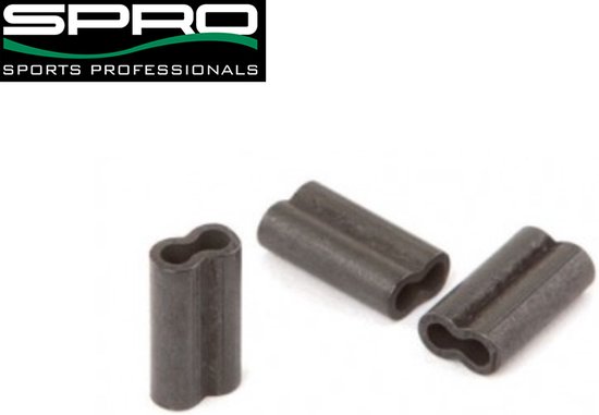Spro Matt Black Double Brass Crimp - 1.2 x 2.6 x 8 mm van Spro — afbeelding 4