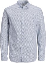 Jack & Jones Overhemd Jprblablackpool Stretch Shirt L/s N 12192608 White/slim Fit Mannen Maat - M