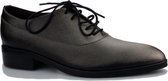 Elvio Zanon - dames veterschoen - grijs metallic - maat 40