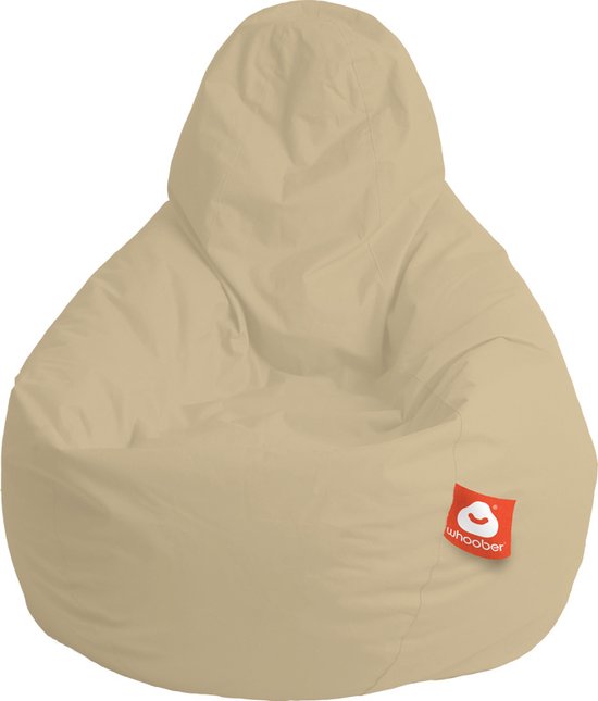 Pouf Poire Whoober Barça extérieur beige - Lavable - Convient pour l'extérieur