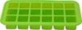 Renberg - groene mal voor 18 ijsblokjes 19.2x10.7x2.4cm siliconen