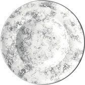 Pastabord Porselein Zwart/Wit (30 x 30 x 6 cm)