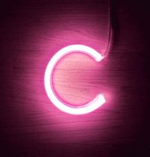 Neonkleurige letter LED Ledkia Letter C Roze 3W