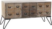 Dientafel DKD Home Decor Bruin Metaal Pijnboom (135 x 45 x 70 cm)