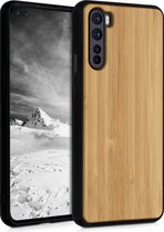 kwmobile telefoonhoesje voor OnePlus Nord - Hoesje met bumper in lichtbruin - Back cover - bamboe