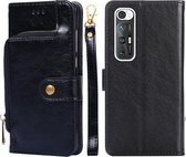 Ritstas PU + TPU Horizontale Flip Leren Case met Houder & Kaartsleuf & Portemonnee & Lanyard Voor Xiaomi Redmi Note 10S (Zwart)