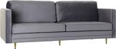 Sofa DKD Home Decor Grijs Polyester Metaal (210 x 82 x 90 cm)