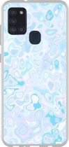 Smartphonebooster Telefoonhoesje - Back Cover - Geschikt Voor Samsung Galaxy A21s - Blue En Blue