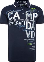 Camp David ® Polo met labelapplicaties en tapes