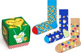 Happy Socks XPZL08-0200 3-Pack Pizza Amour Socks Gift Set - Taille 41-46