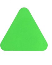Haaientanden (20 stuks) - Groen 130 x 116 mm Anti-slip-vloersticker