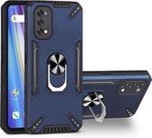 Voor Realme 7 Pro PC + TPU-beschermhoes met 360 graden draaibare ringhouder (koningsblauw)