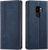 Voor Samsung Galaxy S9 + Forwenw F2 Serie Magnetische Horizontale Flip Lederen Case met Houder & Kaartsleuven & Portemonnee (Blauw)