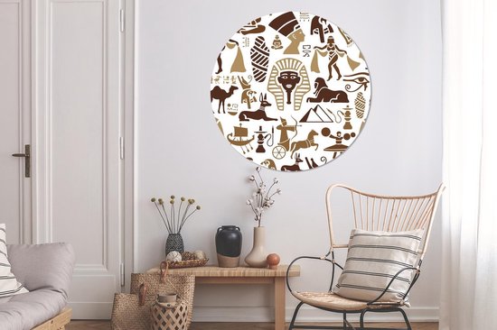 Cercle mural - Plastique - Design - Egypte - Histoire - ⌀ 140 cm