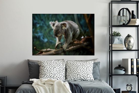 Muurstickers - Sticker Folie - Koala - Boom - Australië - 120x80 cm - Plakfolie - Muurstickers Kinderkamer - Zelfklevend Behang - Zelfklevend behangpapier - Stickerfolie