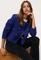 Mango Blazer Cropped Tweedjasje 17055963 52 Dames Maat - XXS