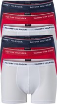 Tommy Hilfiger trunks (2x 3-pack) - heren boxers normale lengte - rood - wit en blauw -  Maat: 4XL