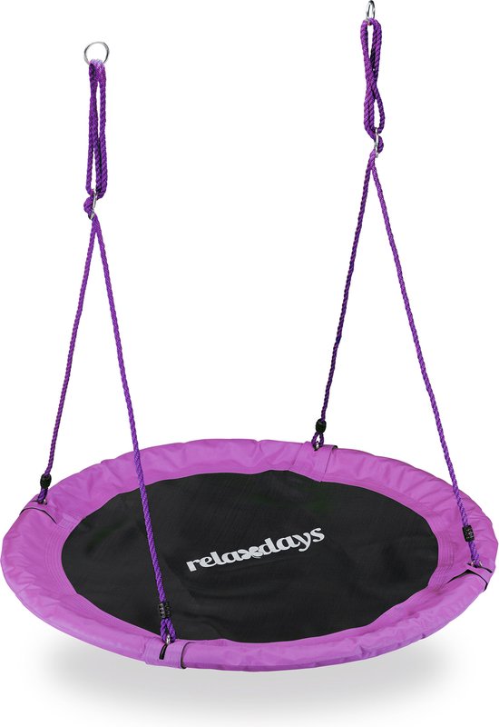 nestschommel - Ø 110 cm - voor kinderen en volwassenen - tot 100 kg - paars