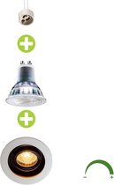 LED 5.5W Inbouwspot | dimbaar | zwart | wit | vierkant - 4000K - Naturel wit (840)