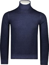 Gran Sasso  Trui Blauw Aansluitend - Maat L  - Heren - Herfst/Winter Collectie - Wol