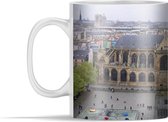 Mok - Daken van Parijs vanuit het Europese Centre Georges Pompidou - 350 ml - Beker