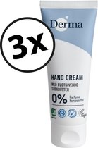 Derma Family Handcrème - 3 x 75 ML - Parfumvrij