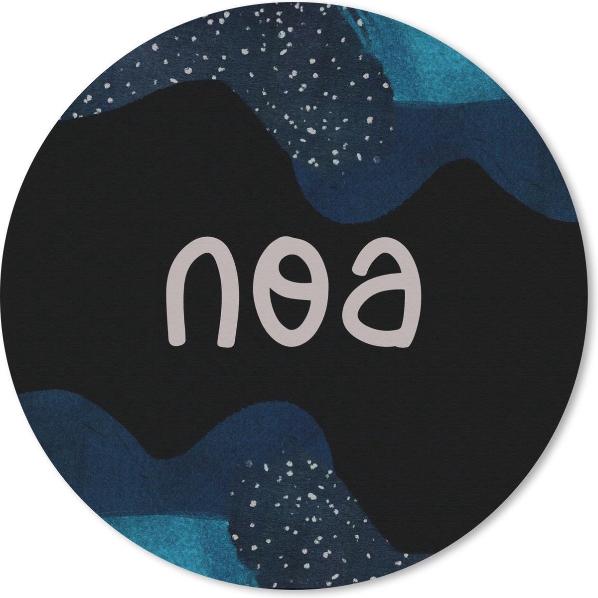 Muismat rond 40x40 cm - Mousepad Noa - Pastel - Meisje - Ronde muismatten