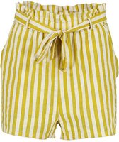 DEELUXE Gestreepte Paperbag-short MINA Yellow