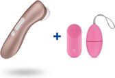 Satisfyer Pro 2 - Clitorisstimulator + Vibrerend Ei met Afstandsbediening - Roze