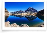 Walljar - Jagged Mountains - Muurdecoratie - Poster