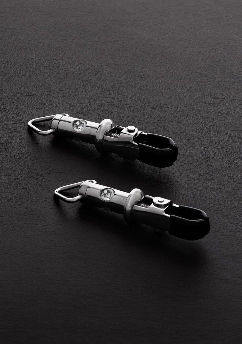 Goedkoopste Triune - 2 Barrel Tit Clamps with 3- Gemstone