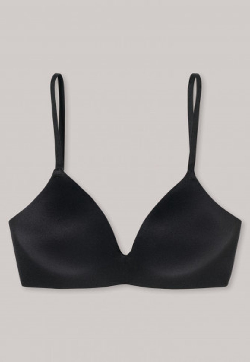 Schiesser Invisible Soft dames BH - voorgevormd zonder beugel - zwart